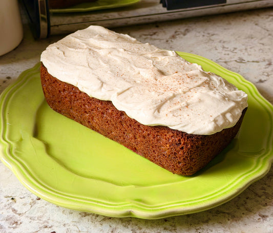 Carrot Cake Loaf + Cream Cheese Frosting