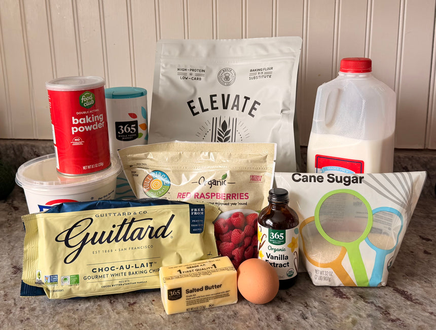 High Protein Raspberry White Chocolate Scones – photo 2