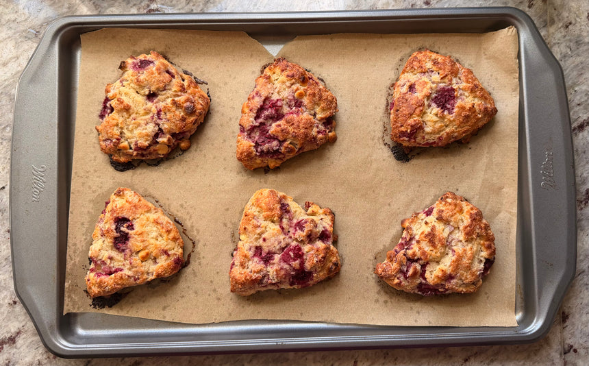 High Protein Raspberry White Chocolate Scones – photo 14