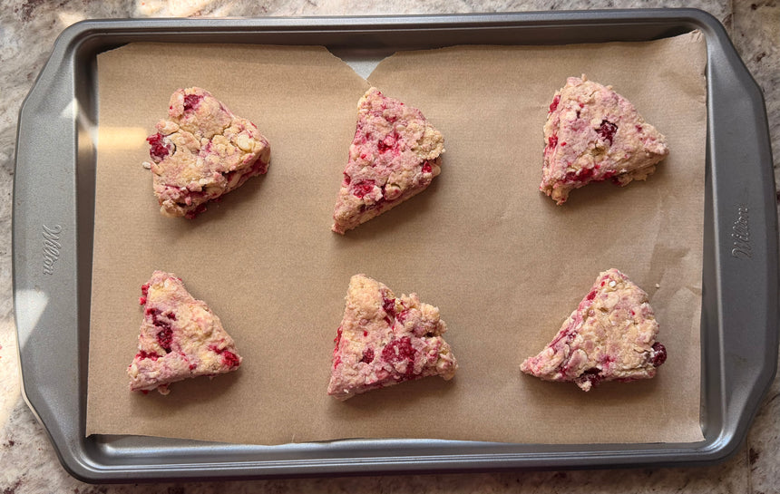 High Protein Raspberry White Chocolate Scones – photo 13