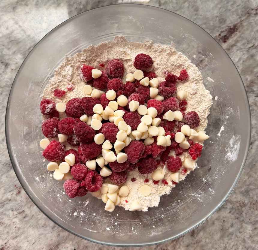 High Protein Raspberry White Chocolate Scones – photo 8